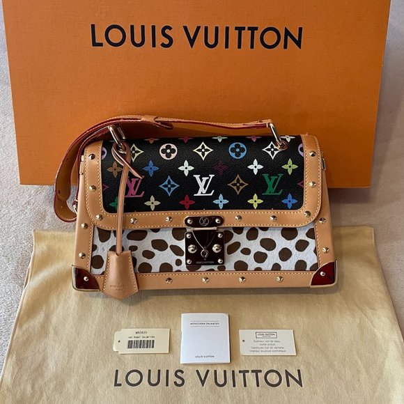 LOUIS VUITTON x Murakami Multicolore Monogram Dalmatian Sac Rabat 公認ショップ Louis サック・ダルメシアン Vuitton ハンドバッグ
